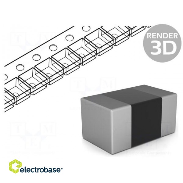 Inductor: ceramic | SMD | 0402 | 10nH | 500mA | 190mΩ | Q: 23 | ftest: 100MHz