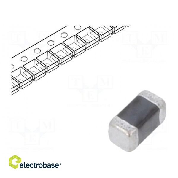 Inductor: ferrite | SMD | 0603 | 10uH | 200mA | 250mΩ | 2MHz | -55÷125°C