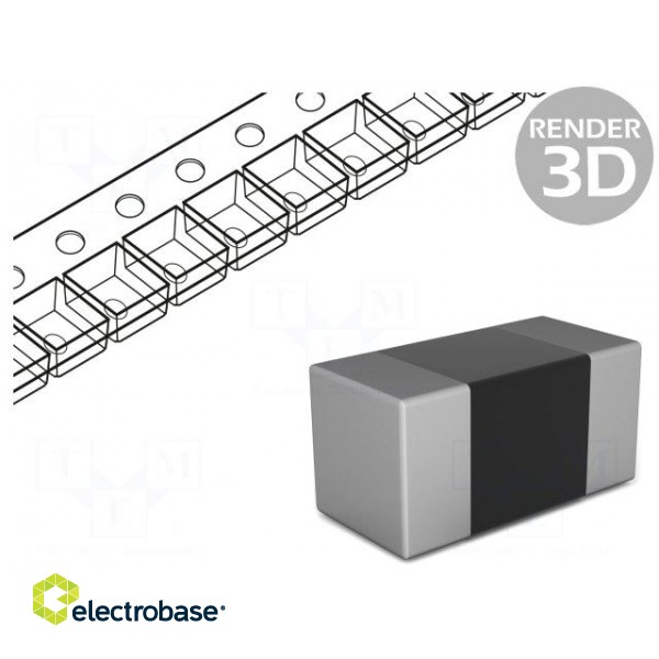 Resistor: thick film; SMD; 0603; 620kΩ; 0.1W; ±1%; -55÷155°C