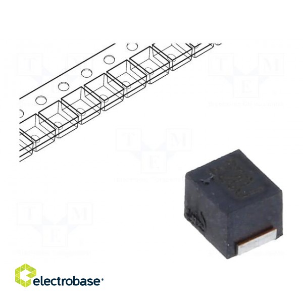 Inductor: ferrite | SMD | 1008 | 22uH | 125mA | 5.5Ω | Q: 25 | ftest: 2.52MHz image 1