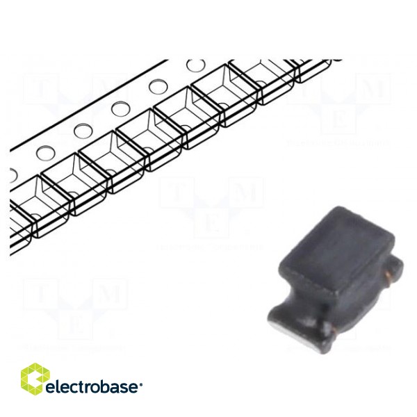 Inductor: wire | SMD | 1206 | 10uH | 230mA | 1.3Ω | 20MHz | -40÷85°C | ±10%