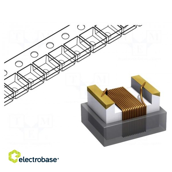 Inductor: wire | SMD | 1210 | 27nH | 1000mA | 0.13Ω | Q: 55 | ftest: 50MHz