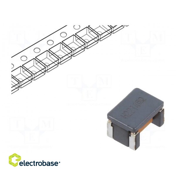 Inductor: common mode | SMD | 100uH | 150mA | 2Ω | -30÷50% | 50VAC