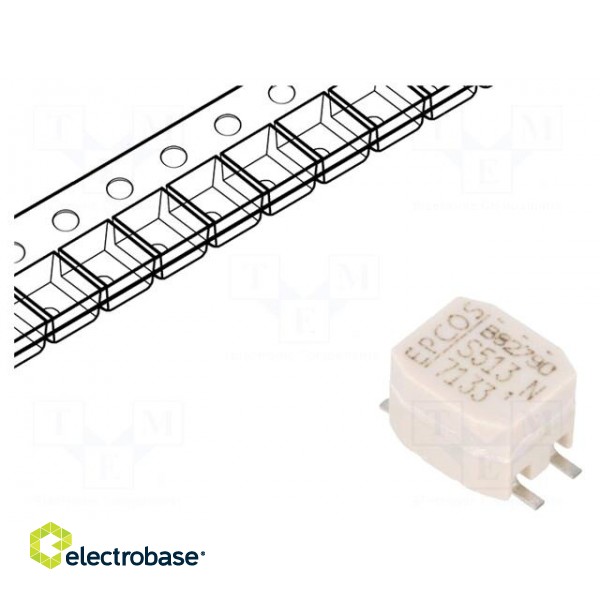 Inductor: common mode | SMD | 51uH | 500mA | 140mΩ | max.60°C | -30÷+50%