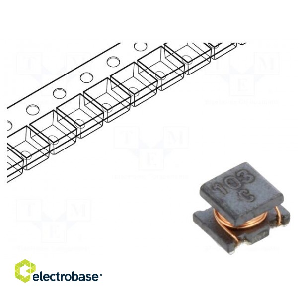 Inductor: wire | SMD | 10uH | 500mA | 0.4Ω | -40÷85°C | ±10% | 8200