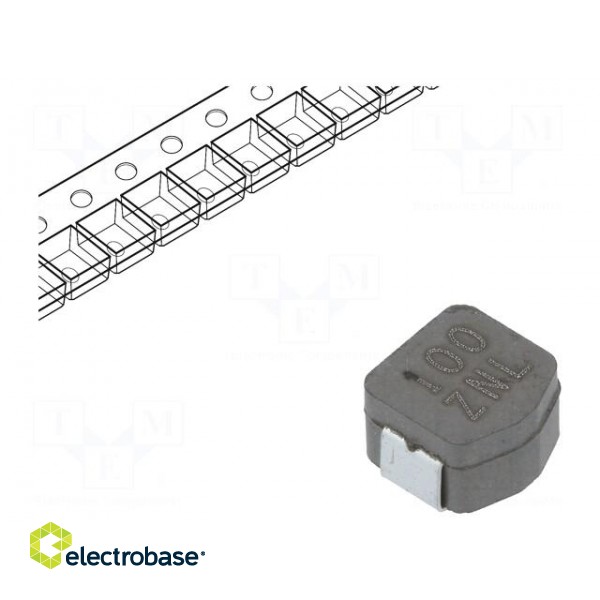 Inductor: wire | SMD | 3126 | 10uH | Ioper: 4A | 45mΩ | -55÷155°C | ±20%