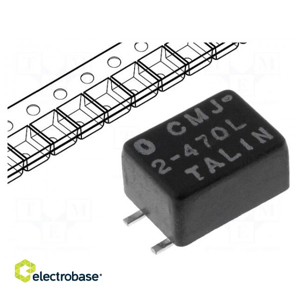 Inductor: wire | SMD | 500mA | 130mΩ | Induct.of indiv.wind: 47uH