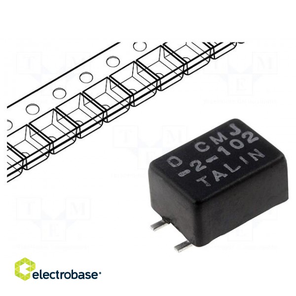 Inductor: wire | SMD | 500mA | 250mΩ | Induct.of indiv.wind: 1000uH