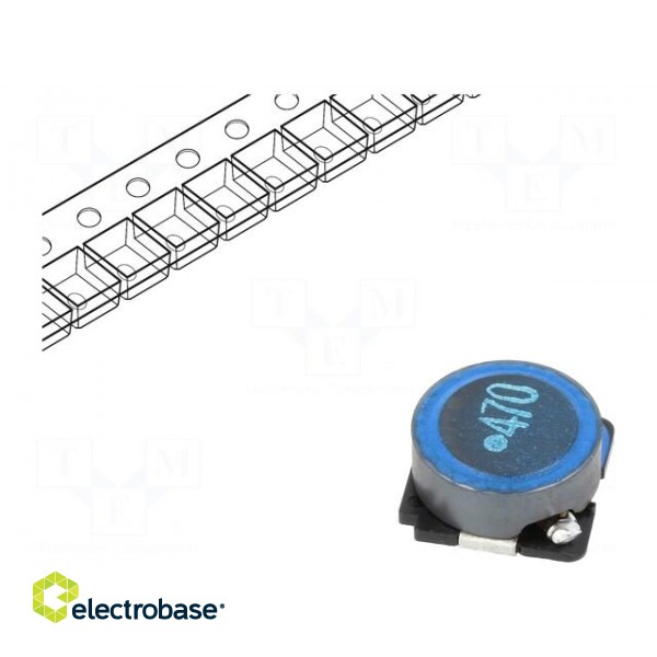 Inductor: ferrite | SMD | 47uH | 1.5A | 120mΩ | ±20% | SLF