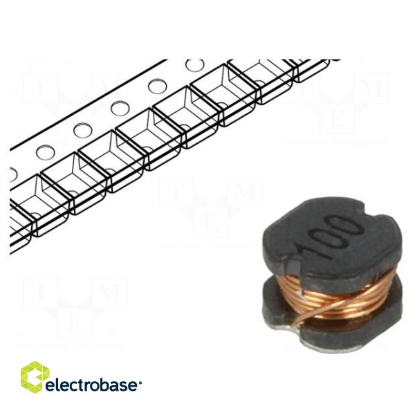 Inductor: wire | SMD | 0403 | 12uH | 0.97A | 0.21Ω