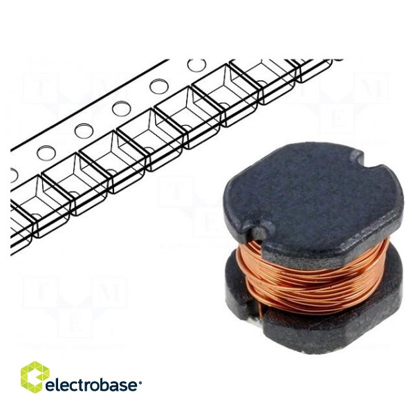 Inductor: wire | SMD | 0504 | 4.7uH | 3.5A | 0.038Ω