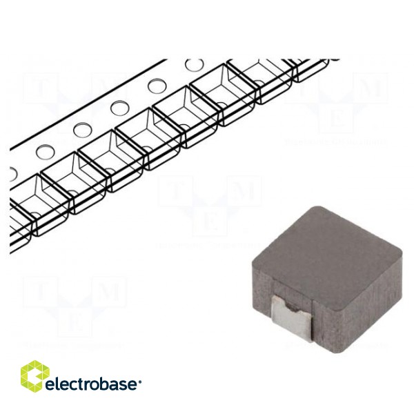 Inductor: wire | SMD | 3.3uH | Ioper: 5.5A | 38mΩ | ±20% | Isat: 6A