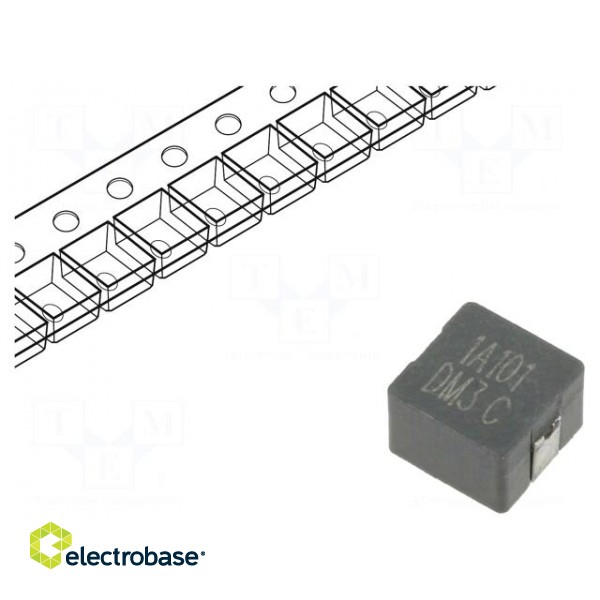 Inductor: wire | SMD | 100uH | Ioper: 1.5A | 240mΩ | ±20% | Isat: 2.7A