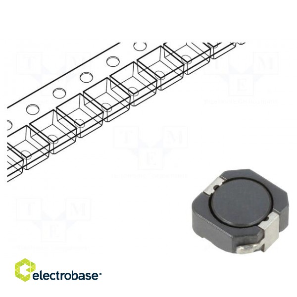 Inductor: wire | SMD | 33uH | Ioper: 2.6A | 80.83mΩ | ±20% | Isat: 3.12A