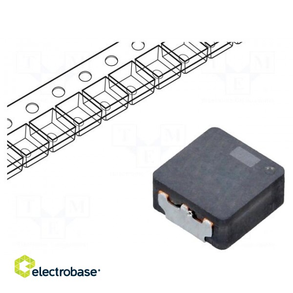 Inductor: wire | SMD | 10uH | 5.2A | 44.44mΩ | ±20% | 4.8x6x6.4mm | ETQP4M