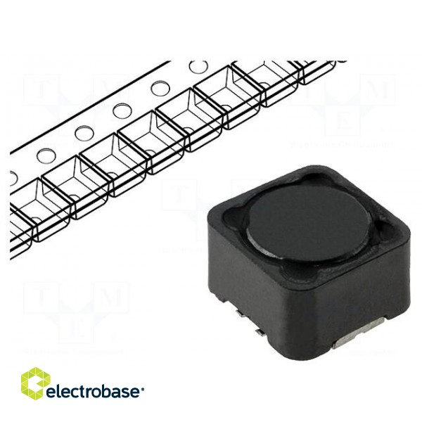 Inductor: wire | SMD | 68uH | 2.6A | 120mΩ | 12x12x8mm | ±20% | -40÷85°C