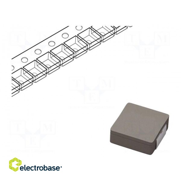 Inductor: wire | SMD | 15uH | Ioper: 5.2A | 65mΩ | ±20% | Isat: 6.5A | 100kHz