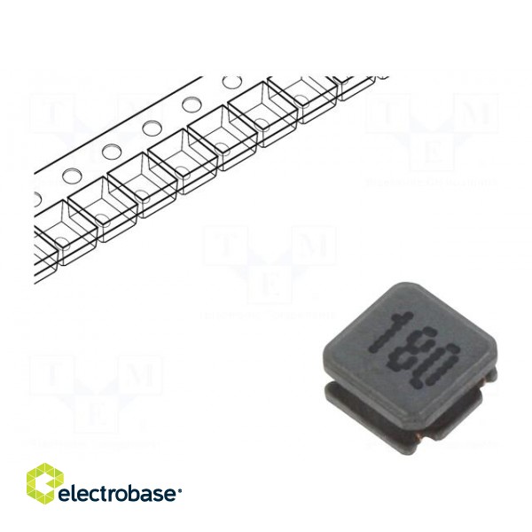 Inductor: wire | SMD | 18uH | 590mA | 0.559Ω | 3x3x1.5mm | ±20%