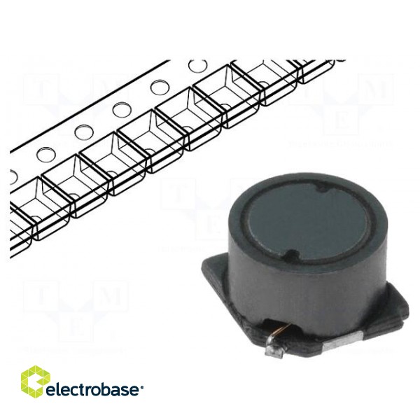 Inductor: wire | SMD | 2.2uH | 2.38A | 0.028Ω | 7.6x7.6x5.1mm | ±20%