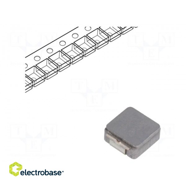 Inductor: wire | SMD | 10uH | 7A | 102mΩ | ±20% | 6.47x6.47x3mm | -55÷125°C