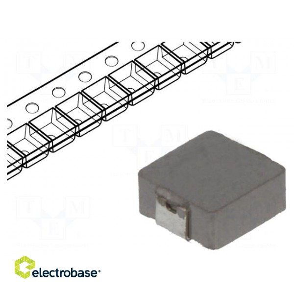 Inductor: wire | SMD | 4.7uH | Ioper: 2A | 105mΩ | Body dim: 4x4x1.8mm