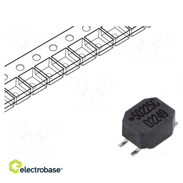 Inductor: wire | SMD | 2200uH | 500mA | 0.4Ω | -30÷50% | 7x5.9x3.6mm | 5000