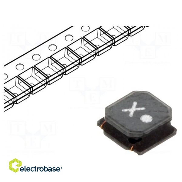 Inductor: wire | SMD | 220uH | Ioper: 170mA | 4Ω | ±20% | Isat: 275mA