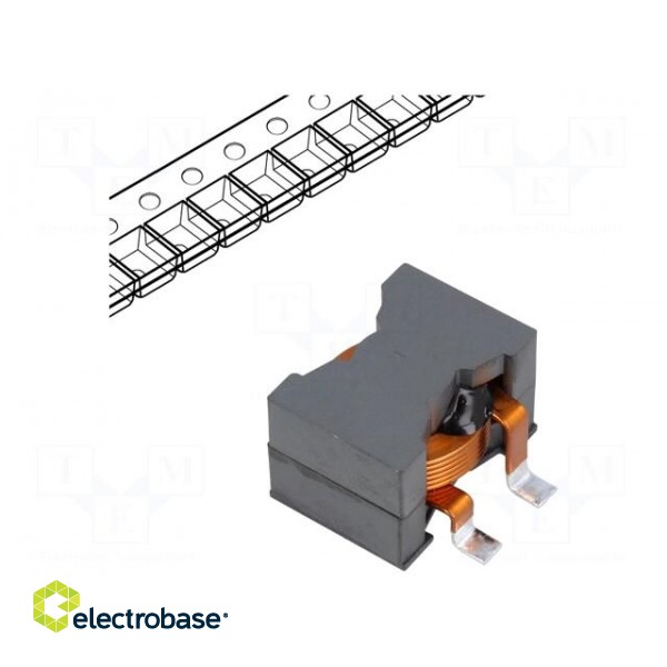 Inductor: wire | SMD | 22uH | 2.45mΩ | Body dim: 27.9x19.8x17.78mm