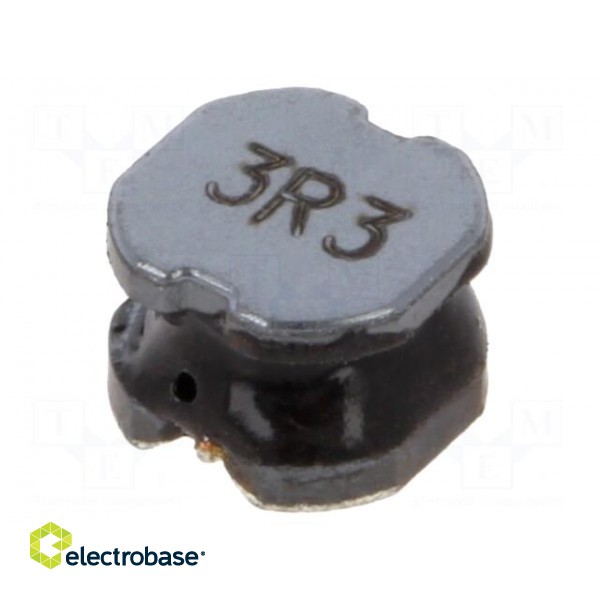 Inductor: wire | SMD | 3.3uH | Ioper: 3.2A | 30.2mΩ | ±30% | Isat: 5A