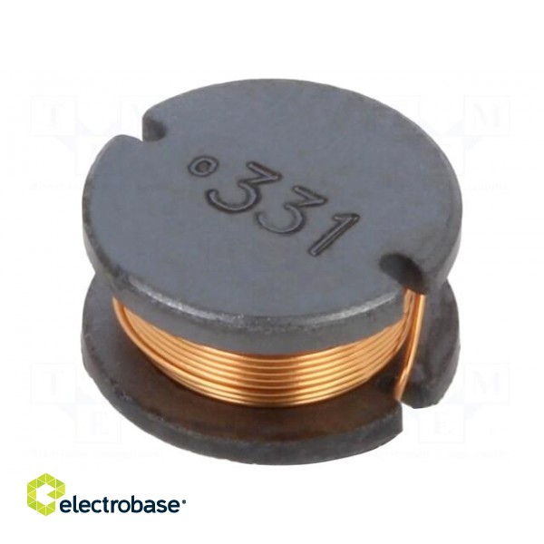 Inductor: wire | SMD | 330uH | 520mA | ±10% | Q: 12 | Ø: 9.8mm | H: 5.8mm