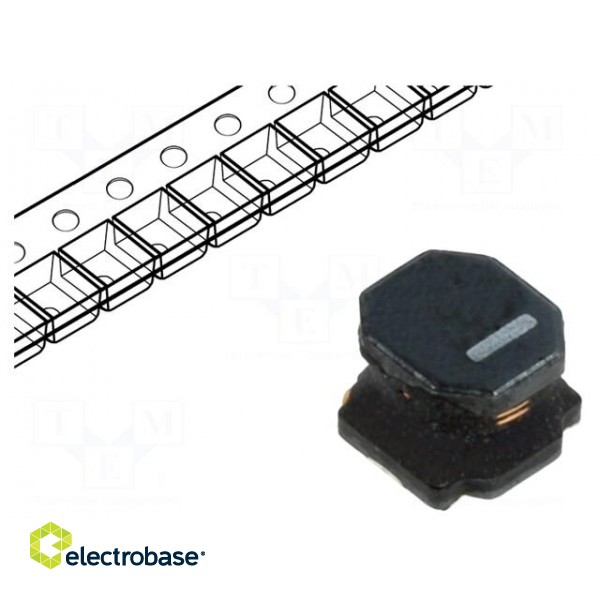 Inductor: wire | SMD | 2.2uH | Ioper: 3.7A | 22mΩ | ±30% | Isat: 5A