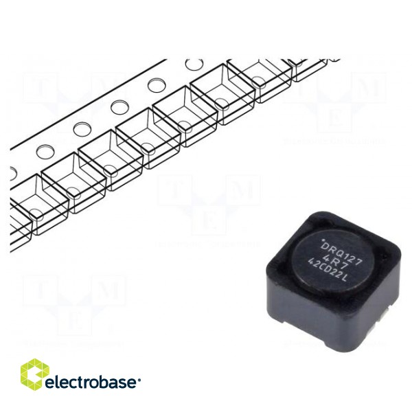 Inductor: wire | SMD | 4.7uH | Ioper: 8.25A | 9.17mΩ | ±20% | Isat: 16.5A