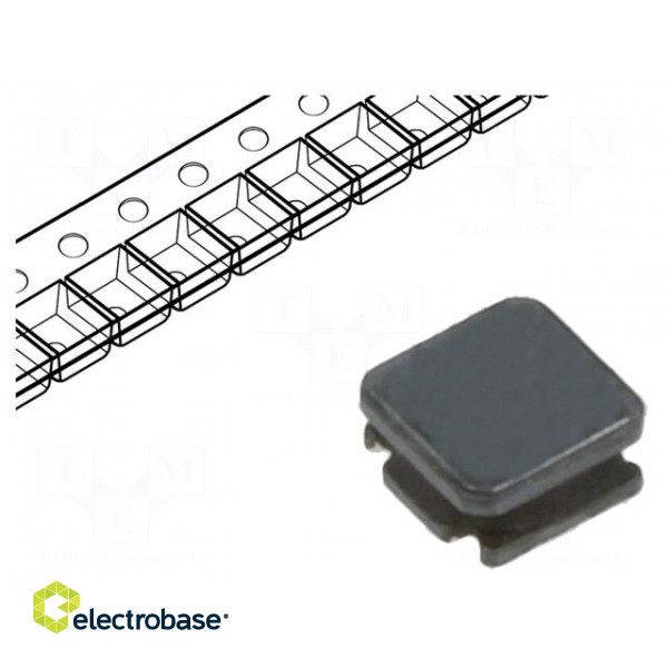 Inductor: wire | SMD | 10uH | Ioper: 870mA | 276mΩ | ±20% | Isat: 750mA
