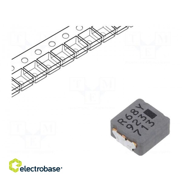 Inductor: wire | SMD | 680nH | 24A | 6.3mΩ | ±20% | 6.5x6x3mm | -40÷150°C