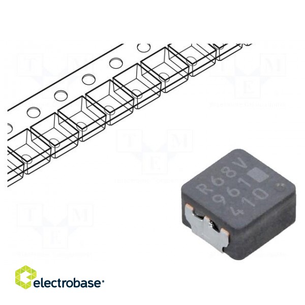 Inductor: wire | SMD | 680nH | 8.4A | 7.6mΩ | ±20% | 5.5x5x3mm | -40÷150°C