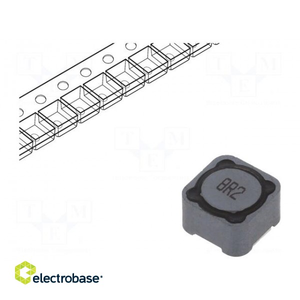 Inductor: wire | SMD | 8.2uH | 6.32A | 16mΩ | ±20% | 12x12x8mm | -40÷125°C