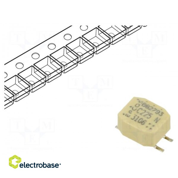 Inductor: wire with current compensation | SMD | 2.2mH | 500mA | ±30%