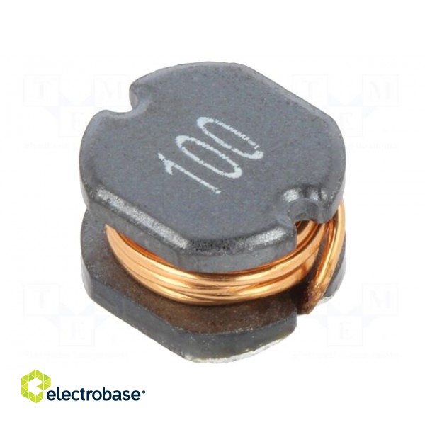 Inductor: wire | SMD | 10uH | 40mΩ | -40÷125°C | ±20% | 2.6A | 7x7.8x5mm