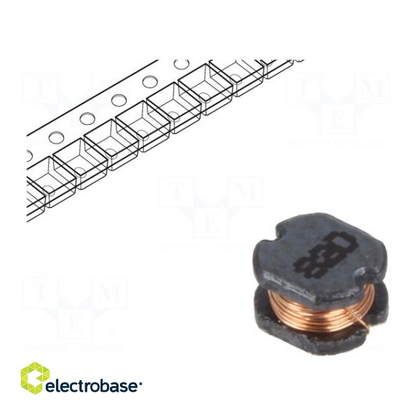 Inductor: wire | SMD | 82uH | 2.8Ω | -40÷125°C | ±20% | 250mA