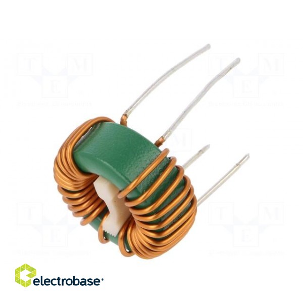 Inductor: wire | THT | 1.5mH | 15A | 10mΩ | 230VAC | 15x12.5mm | -20÷+50%