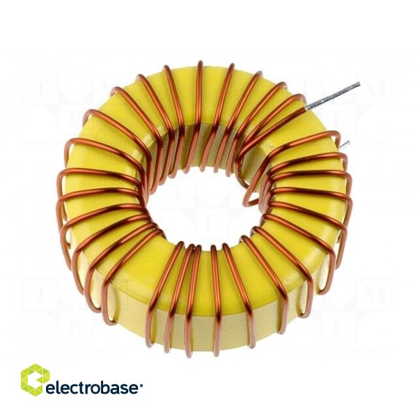 Inductor: wire | THT | 100uH | 10A | 44mΩ