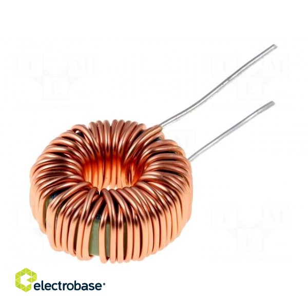 Inductor: wire | THT | 100uH | 120mΩ | 5A