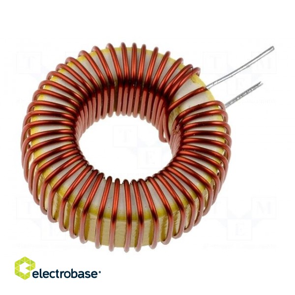 Inductor: wire | THT | 100uH | 3A | 80mΩ