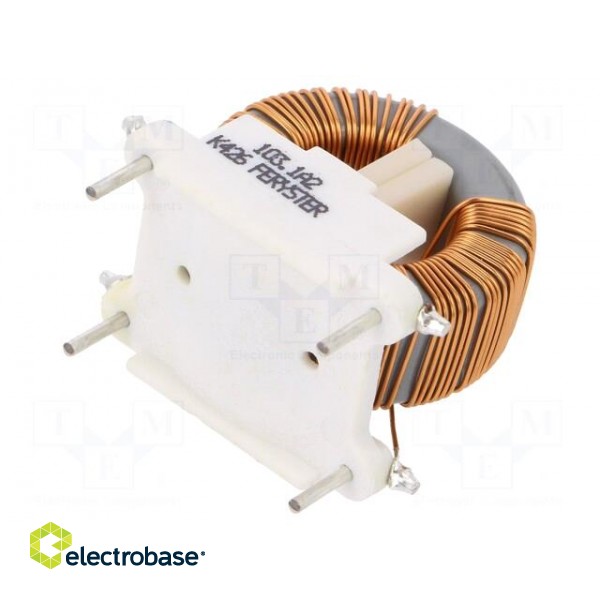 Inductor: wire | THT | 10mH | 1.2A | 200mΩ | 230VAC | 15.24x22.86mm | 10kHz