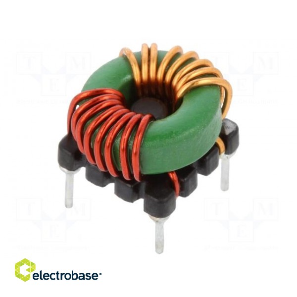Inductor: wire | THT | 145uH | 20mΩ | -40÷105°C | ±35% | 11.5x11.5x8.8mm
