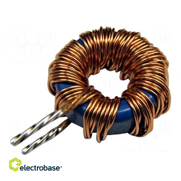 Inductor: wire | THT | 15uH | 4A | 19.3mΩ
