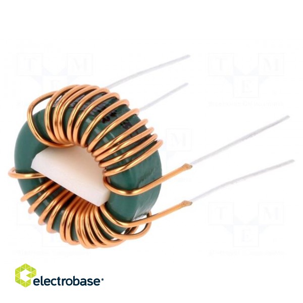 Inductor: wire | THT | 1mH | 2.8A | 16mΩ | 230VAC | 17x6mm | -20÷+50% | 10kHz