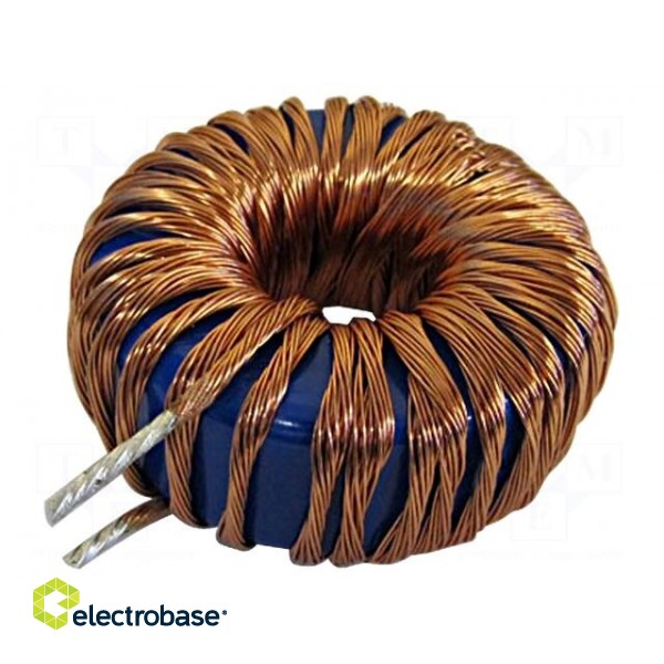 Inductor: wire | THT | 220uH | 15A | 37.5mΩ