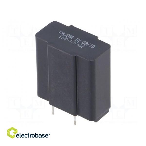 Inductor: wire | THT | 22mH | 1.5A | 227mΩ | 250VAC | -40÷125°C | ±30% фото 1