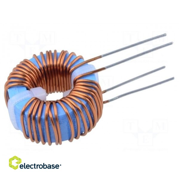 Inductor: wire | THT | 220mH | 1A | 382mΩ | -40÷70°C | 10kHz | vertical